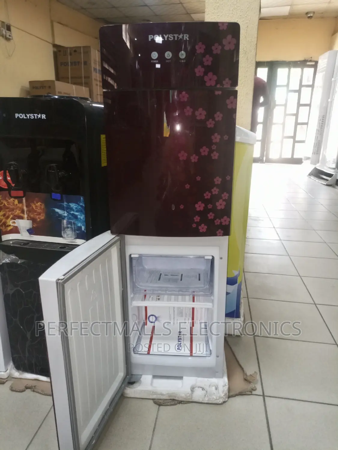 Freestanding Dispenser With Fridge and Freezer Pv-R6jx-5rf