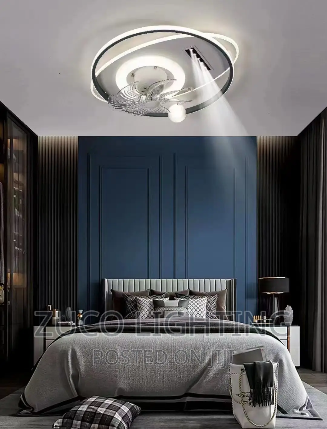 Modern LED Ceiling Frosh Lamps With 3 Different Colourslight