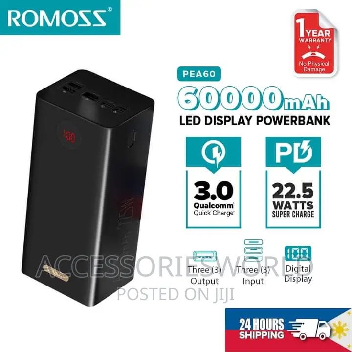 ROMOSS PEA60 Power Bank 60000 Mah