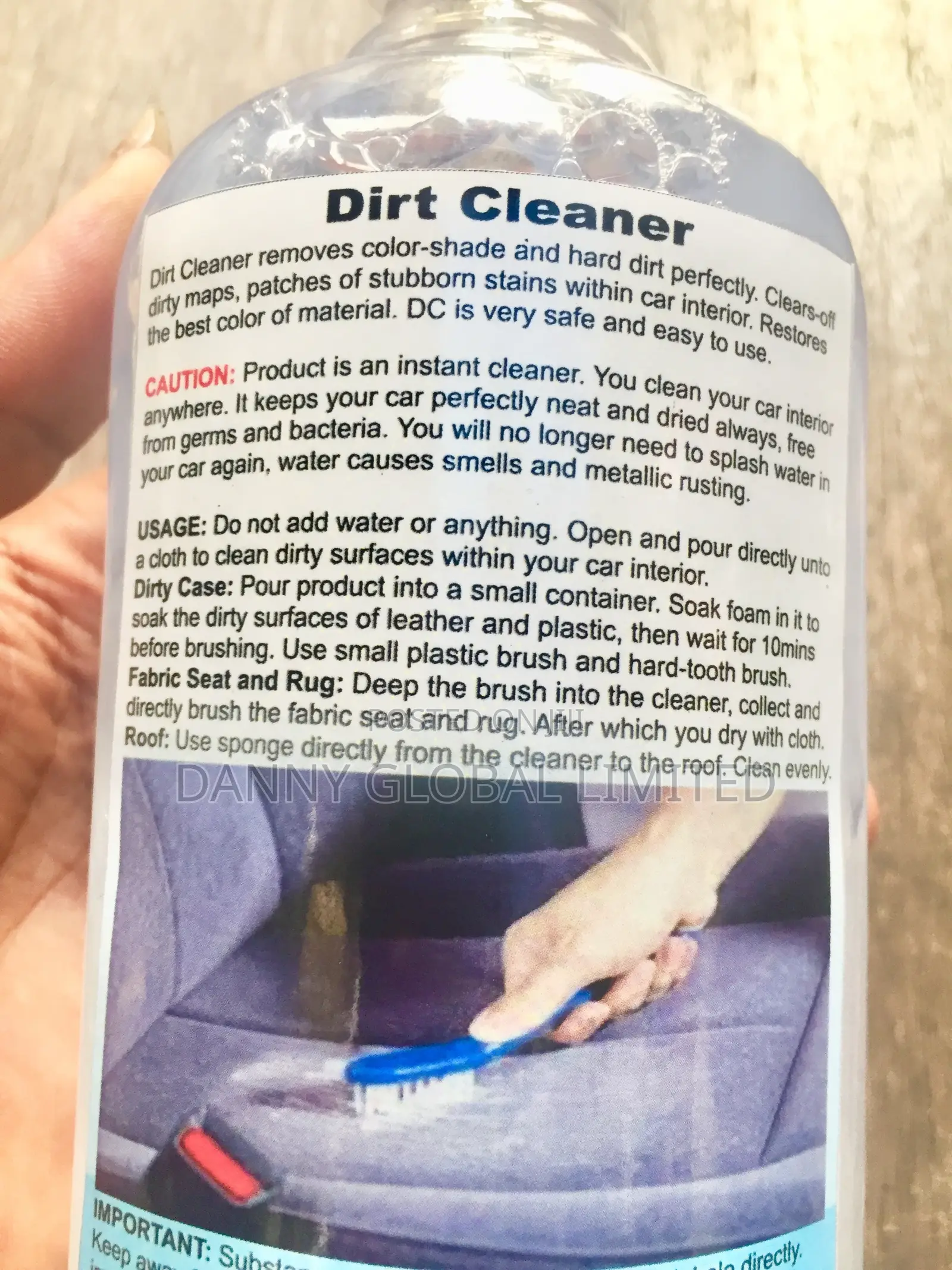 Car Interior Tough Dirt Cleaner