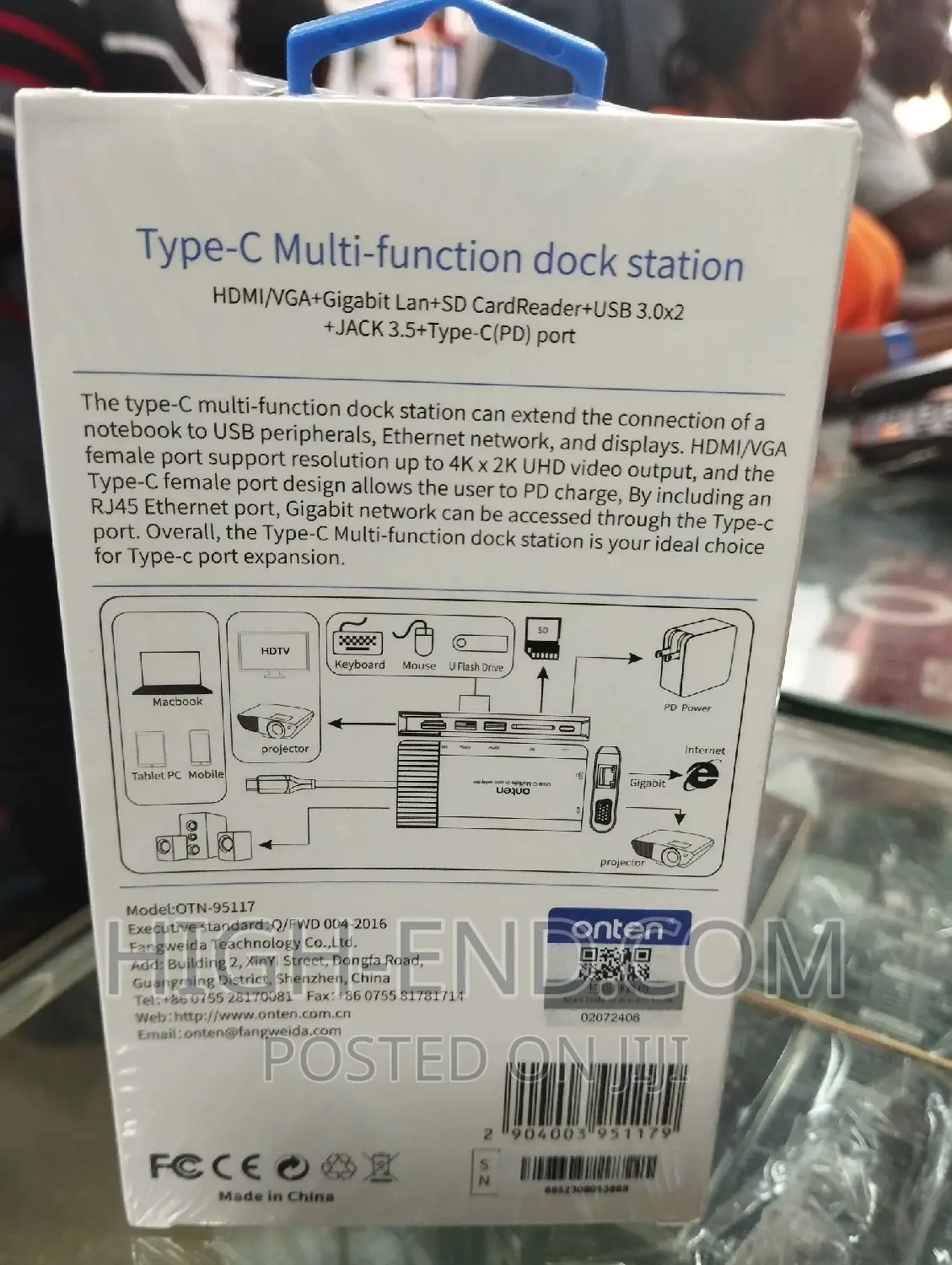 Onten 95117 Type C Multi Function Dock Station