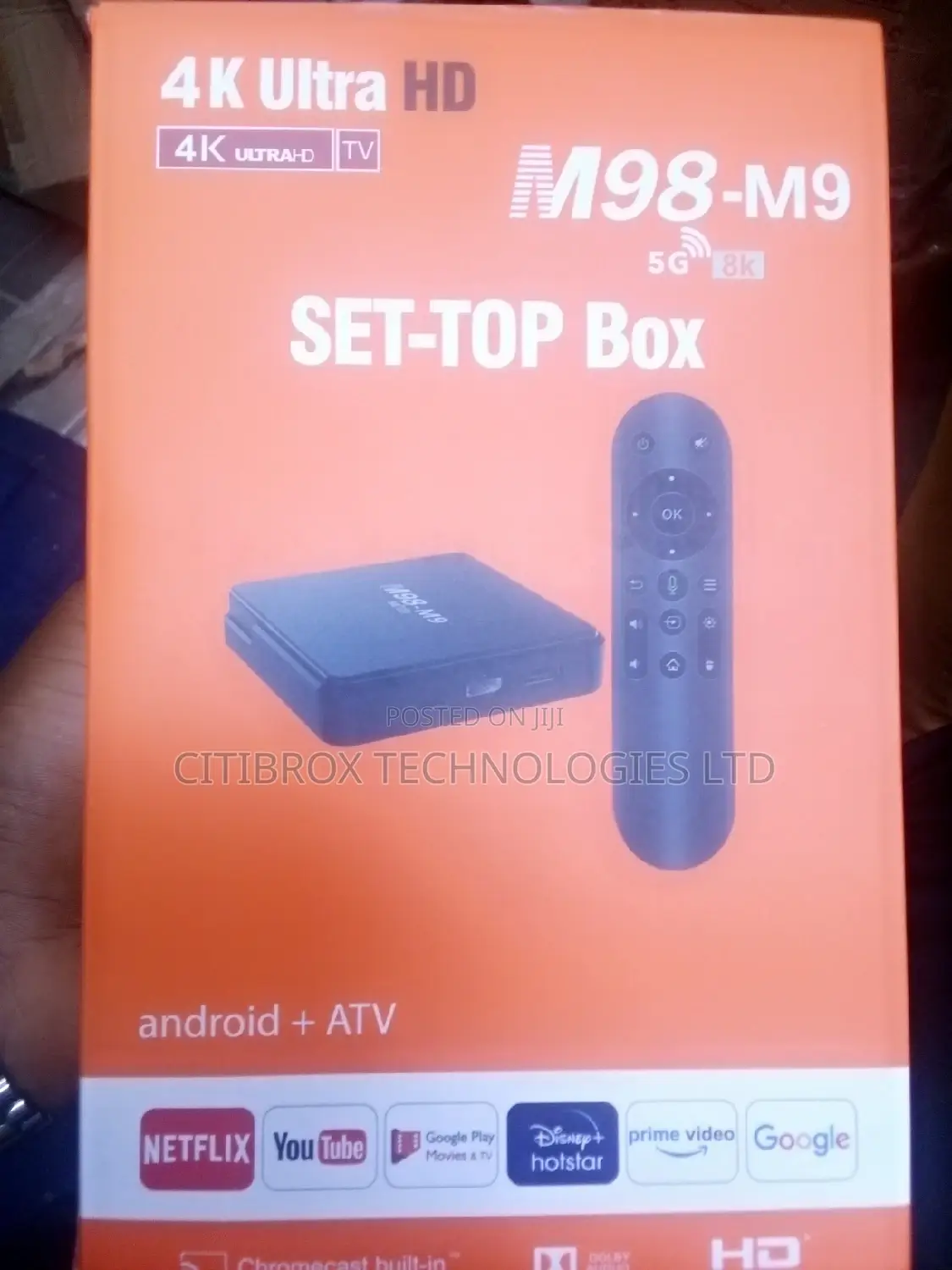 Androidtv Set-Top Box M98-M9 Ultra Hd