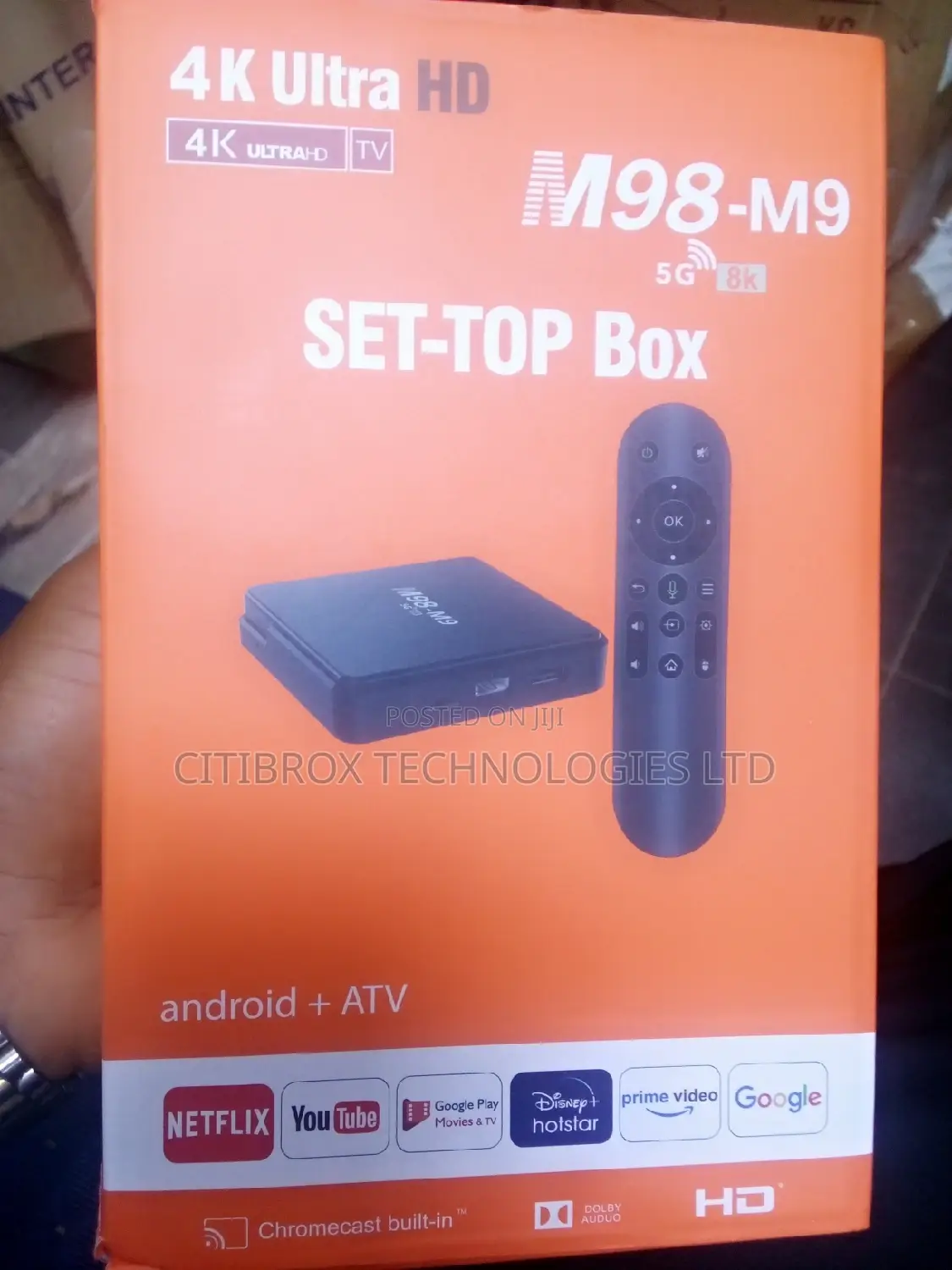 Androidtv Set-Top Box M98-M9 Ultra Hd