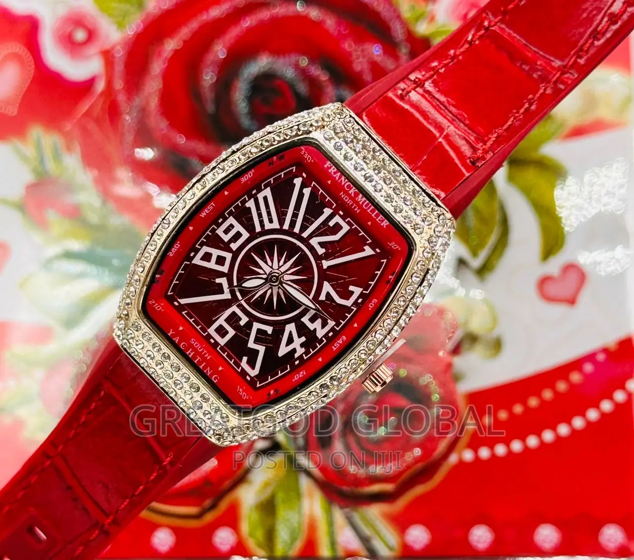 Frank Muller Wristwatch Unique Designs. Red Color
