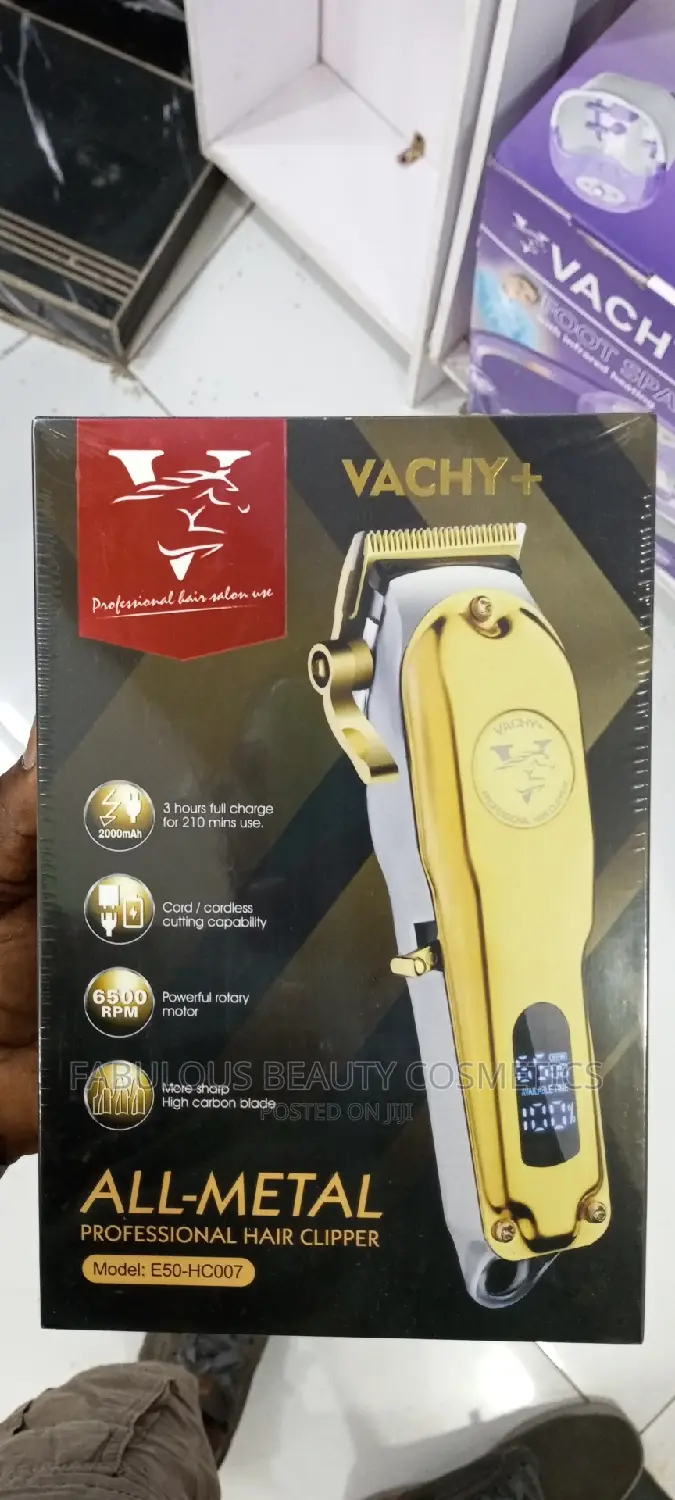 VGR v-140 Hair Clipper for Men, Gold .