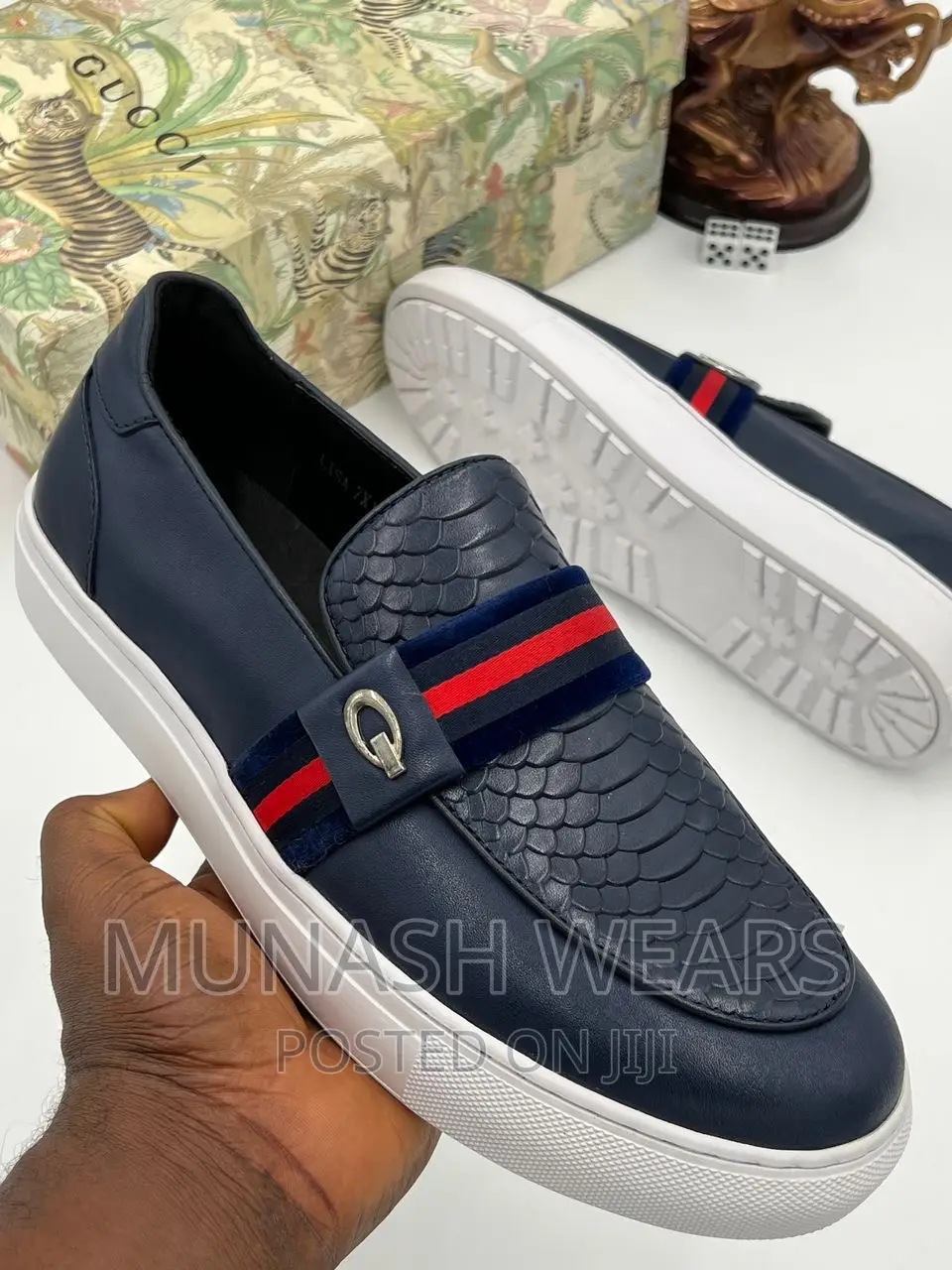 Gucci Luxury Leather Sneakers