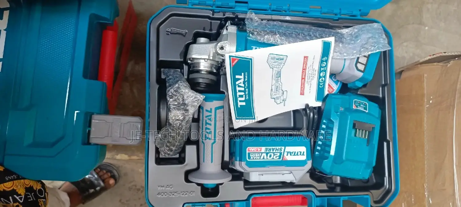 Total Cordless Angle Grinder 20v Brushless