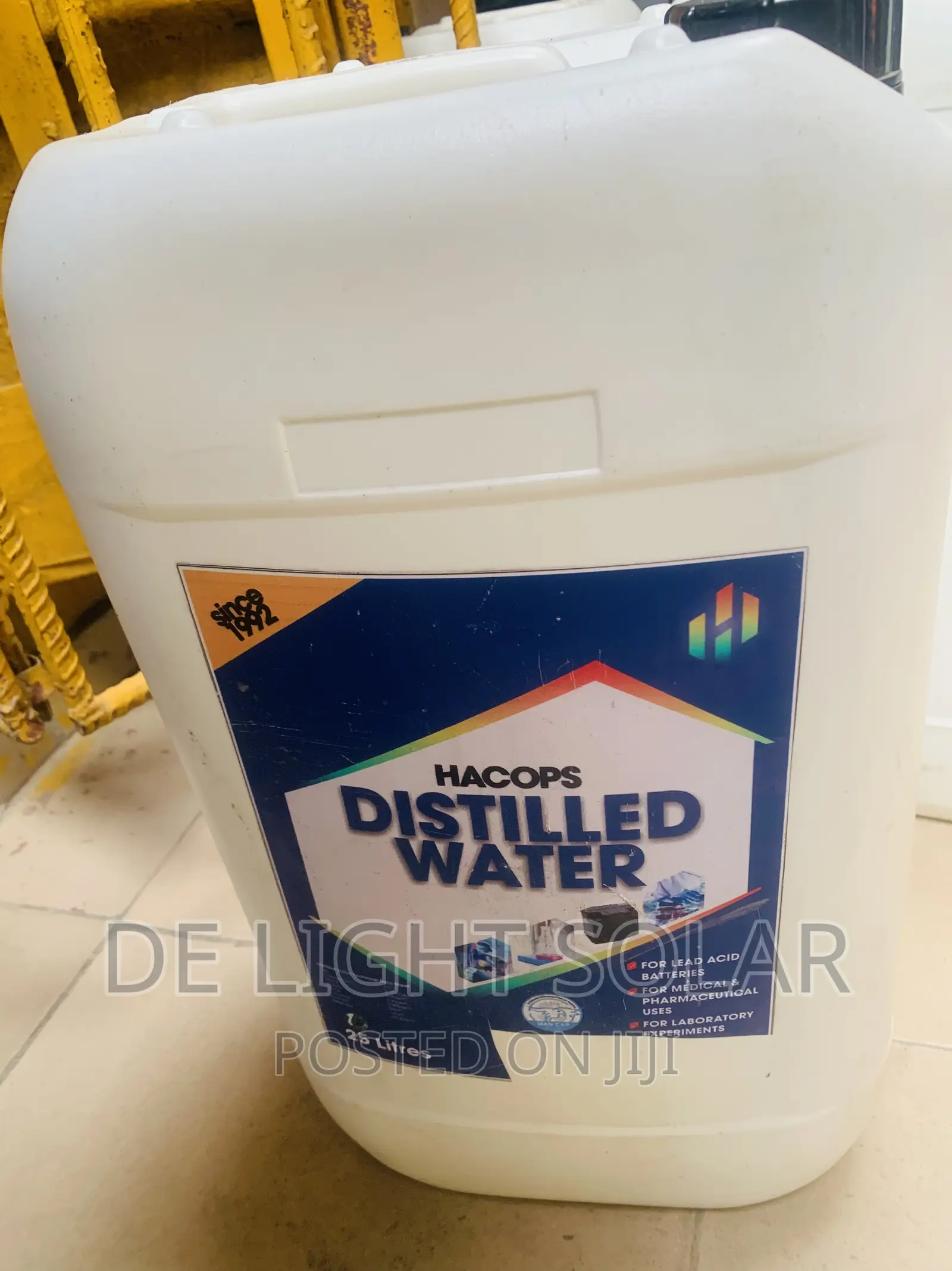 25 Liters of Distilled Water