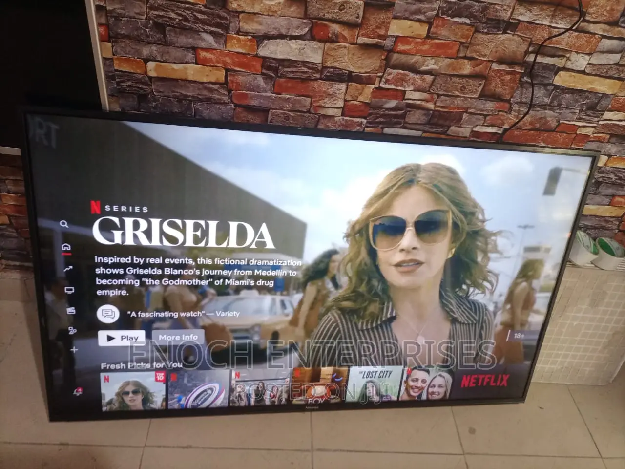 55 Inches Hisense Uk Used Smart Tv Clean and Sharp.