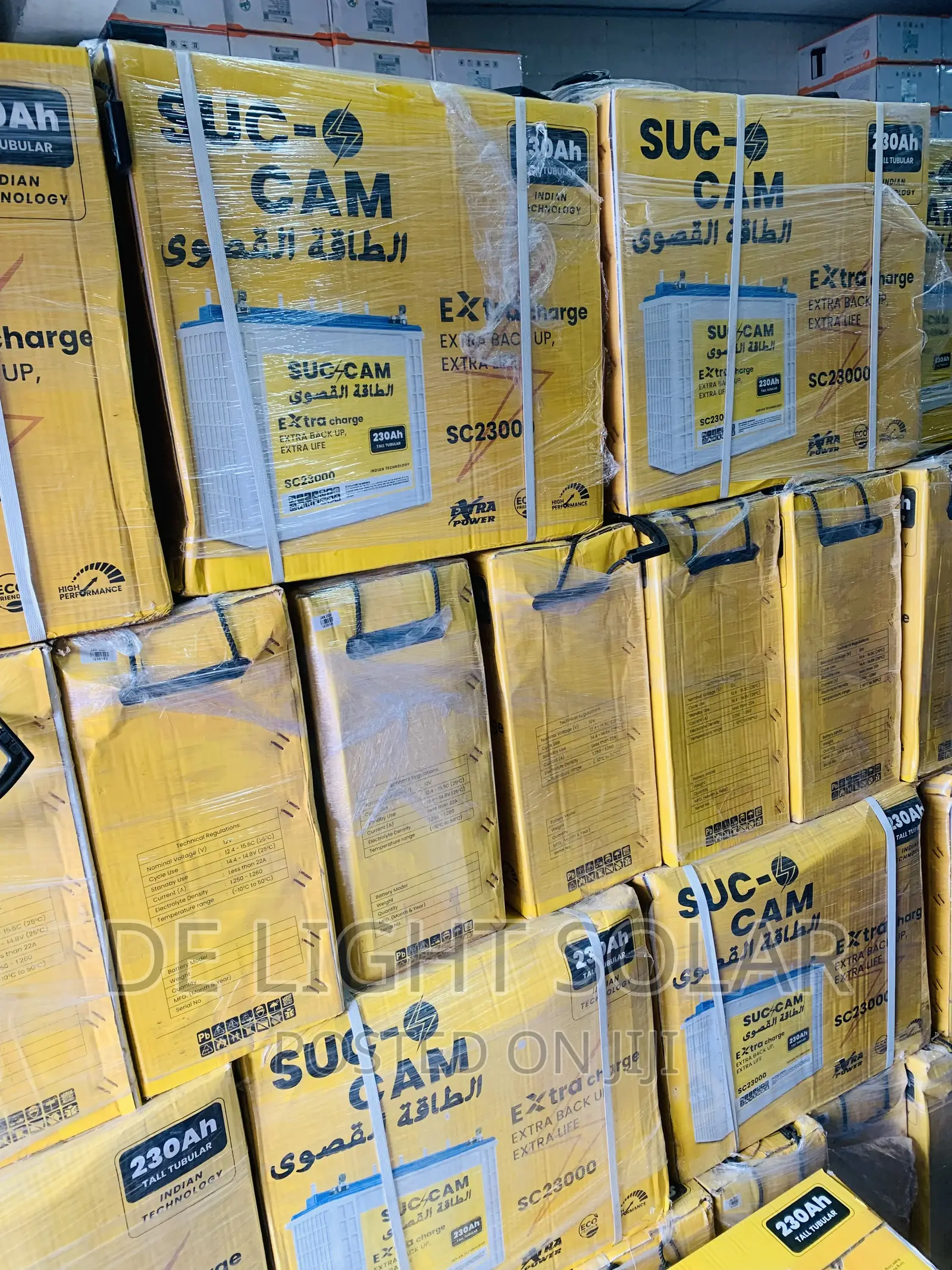 230ah Su-Cam Tubular Battery Available