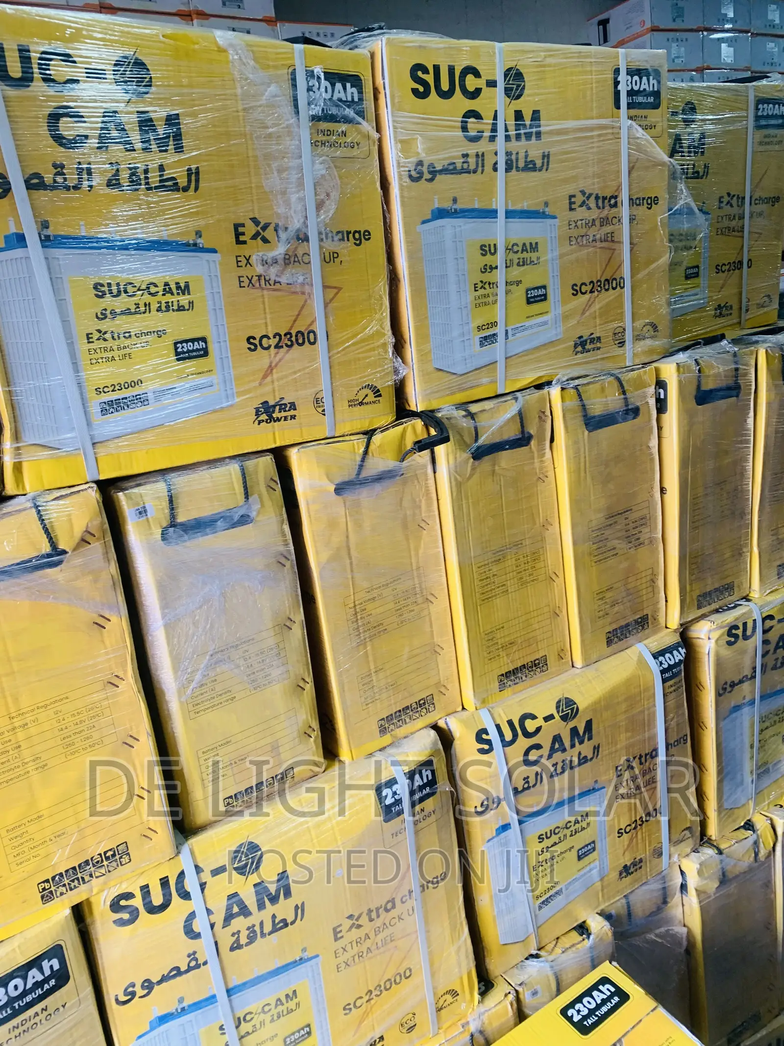 230ah Su-Cam Tubular Battery Available