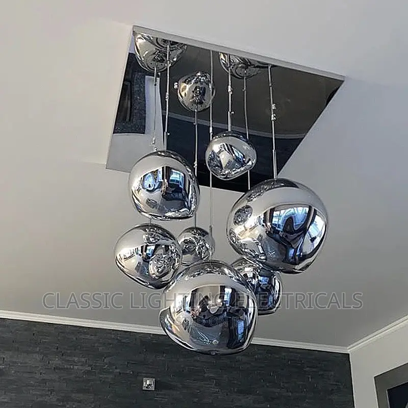 Modern Glass Lava Pendant Lights for Living Room Bedroom