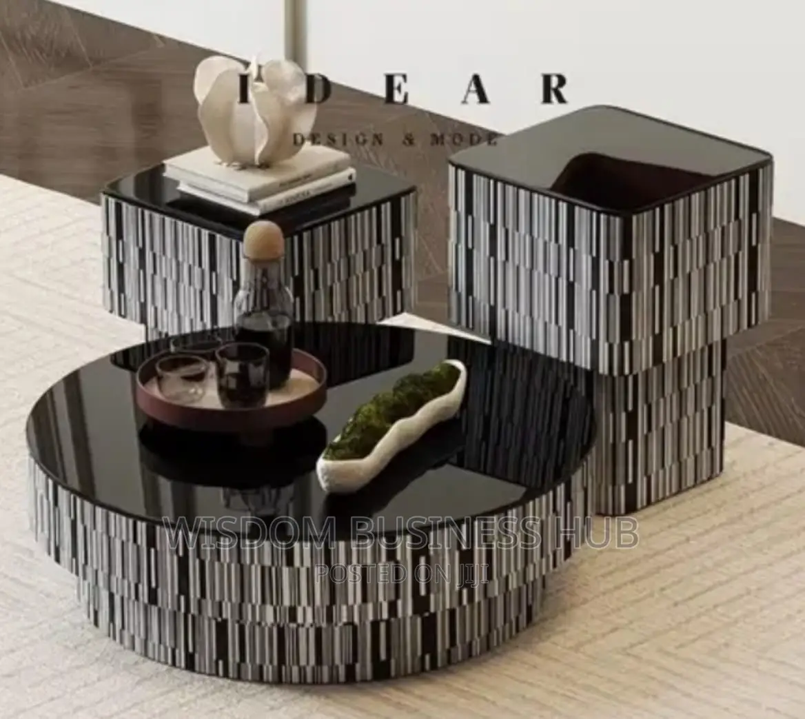 Center Table With Side Stools