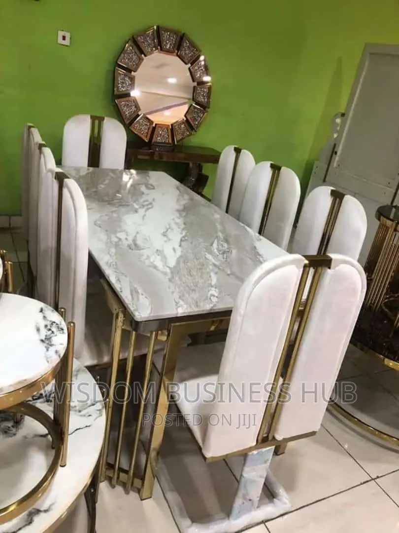 8 Seaters Marble Dinning Set