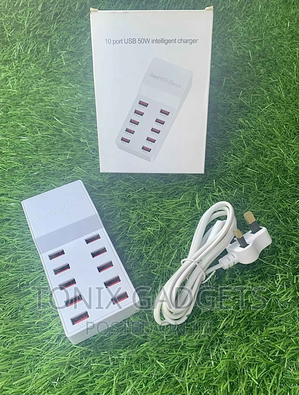 10 Ports USB 50W Intelligent Charger
