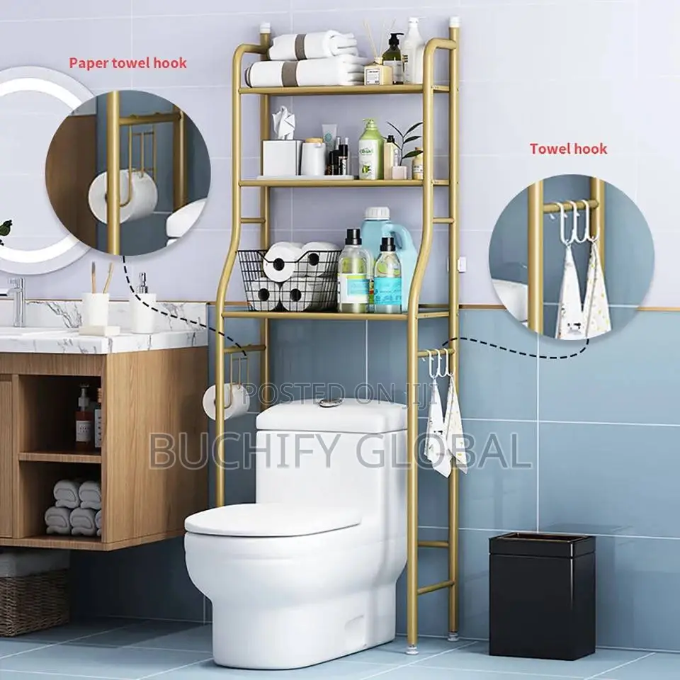 Gold Plated Toilet Rack