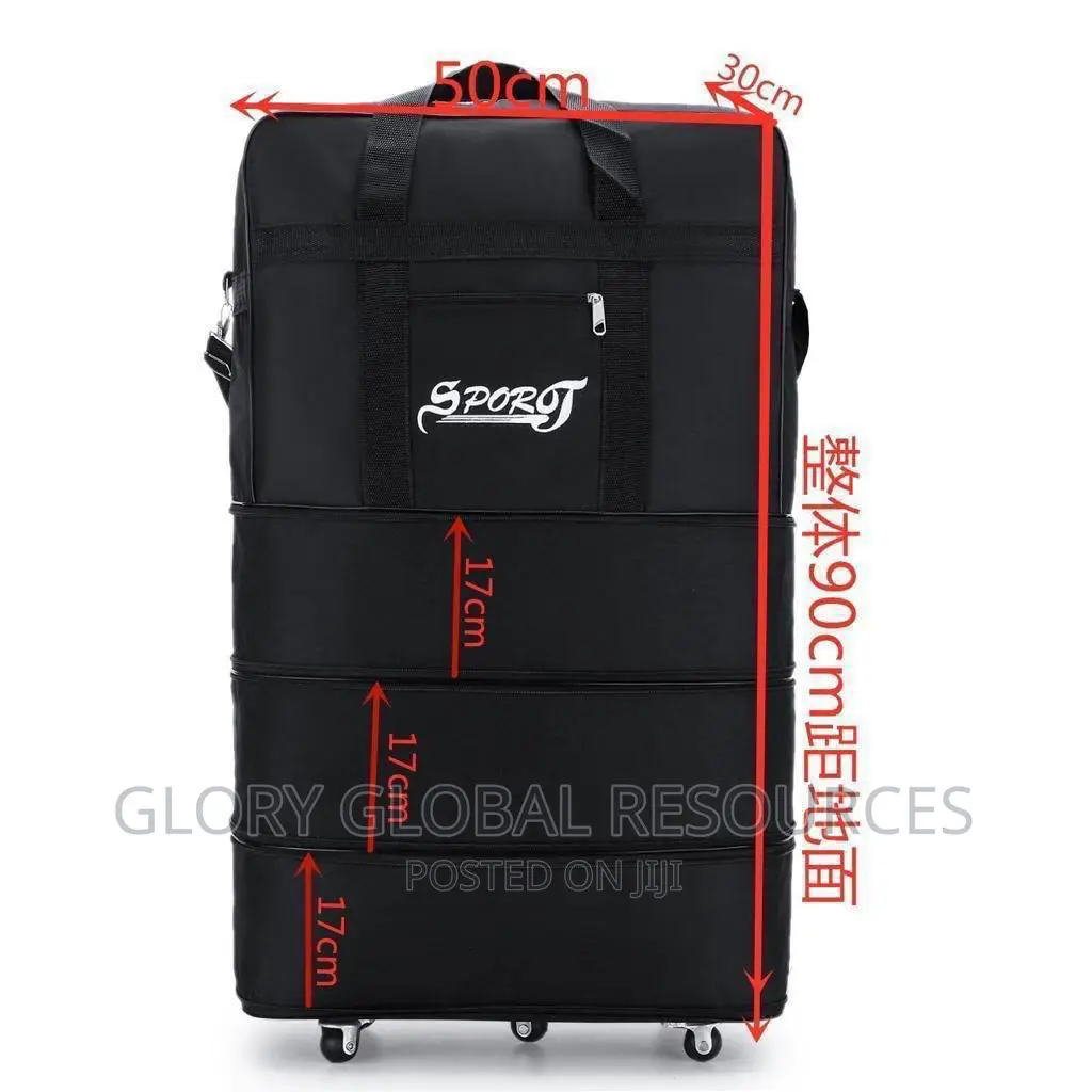 High Quality Multifunctional Collapsible Leather Luggage Bag