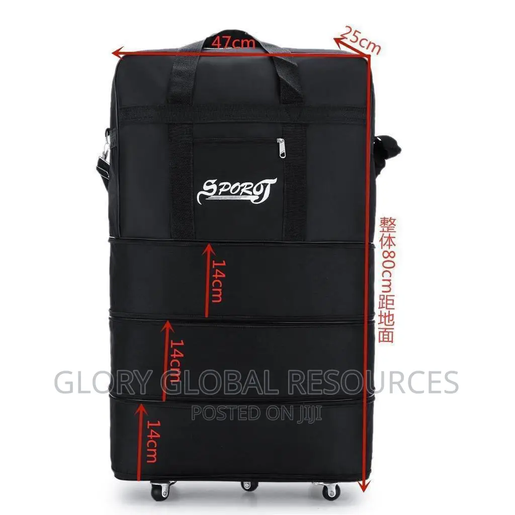 High Quality Multifunctional Collapsible Leather Luggage Bag