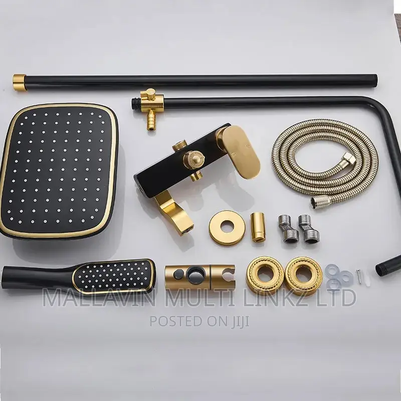 Black Gold Bathroom Shower Mixers