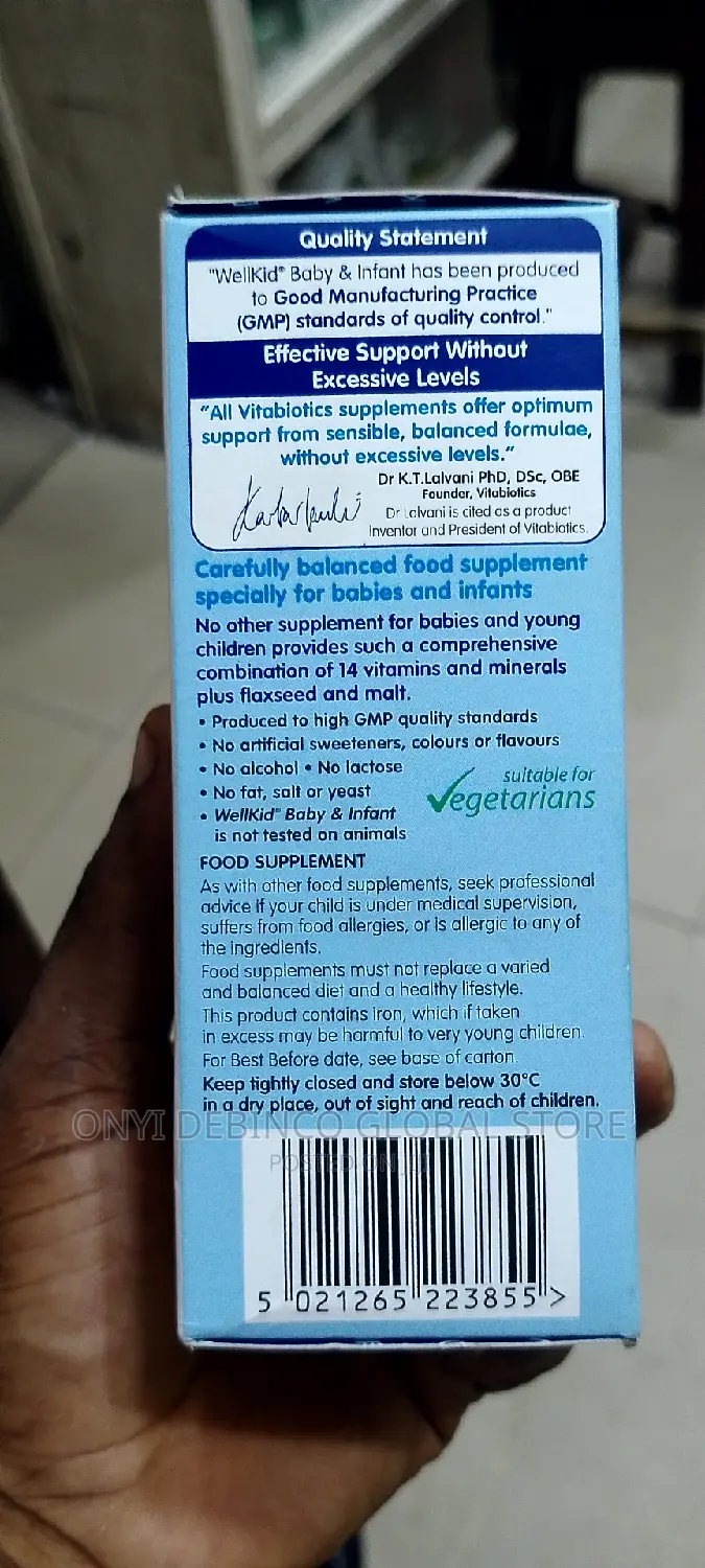 Vitabiotics Wellkid Baby Infant Multivitamin Liquid