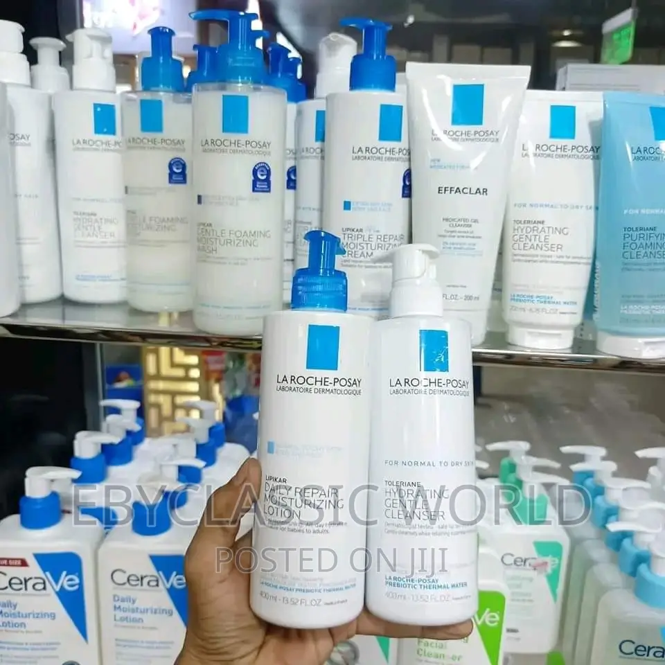 La Roche Posay Repair Moisturizing Cleanser and Lotion