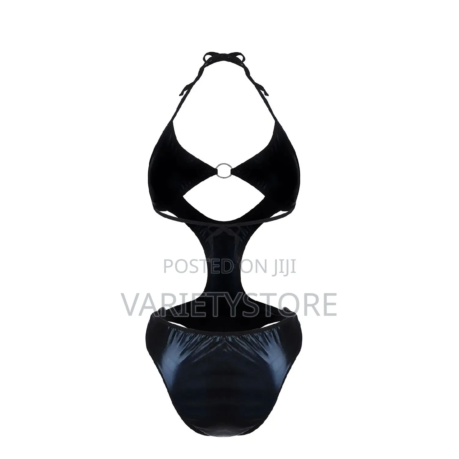 Sexy Patent Leather Sleepwear Temptation Underwear Nightdres