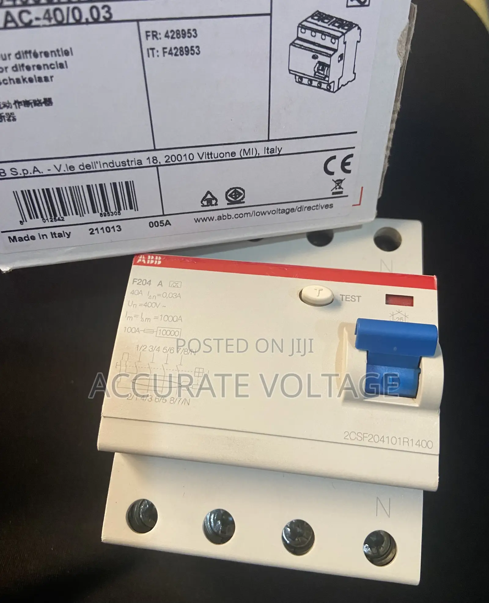 4P 40A Abb RCCB 300ma