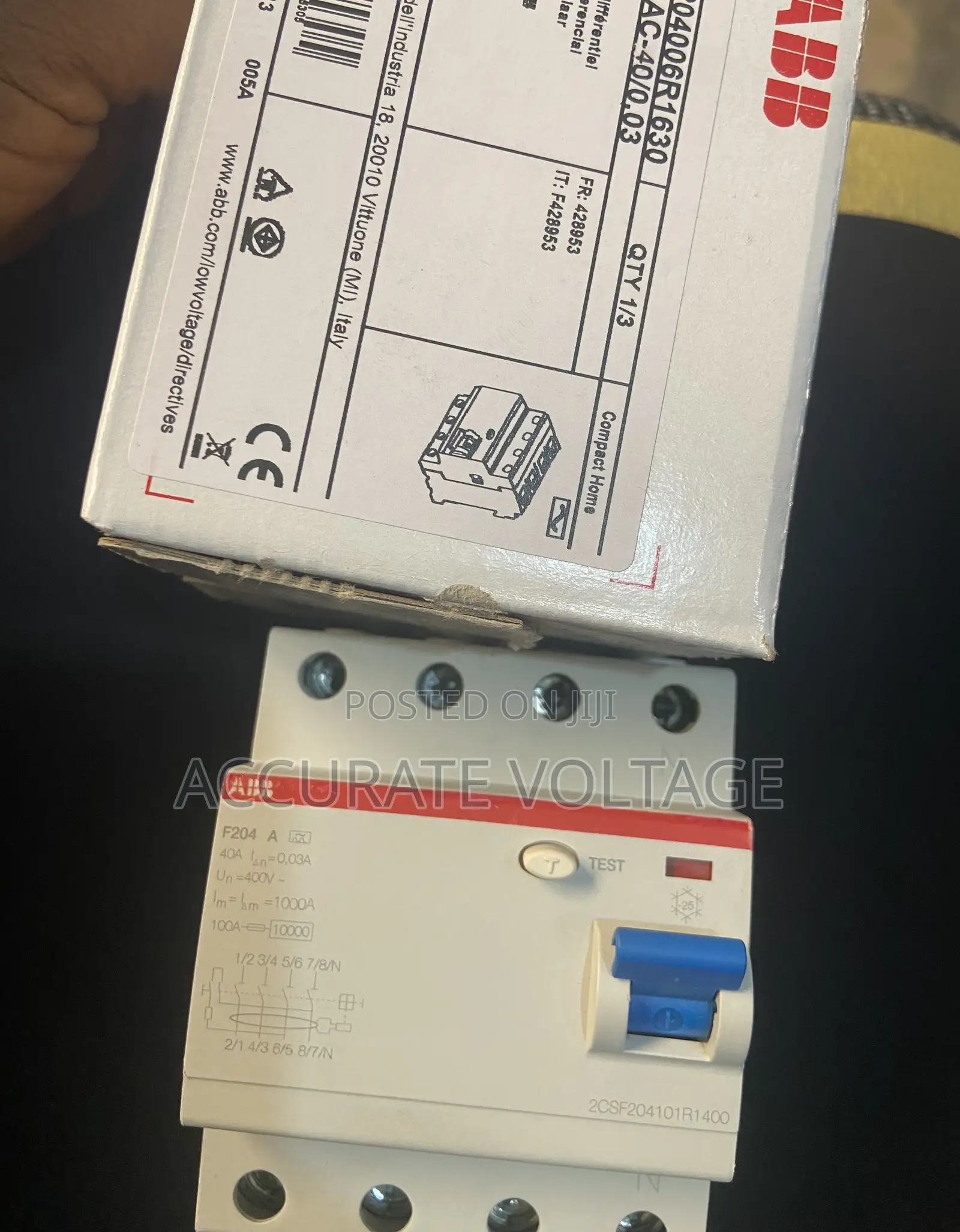 4P 40A Abb RCCB 300ma