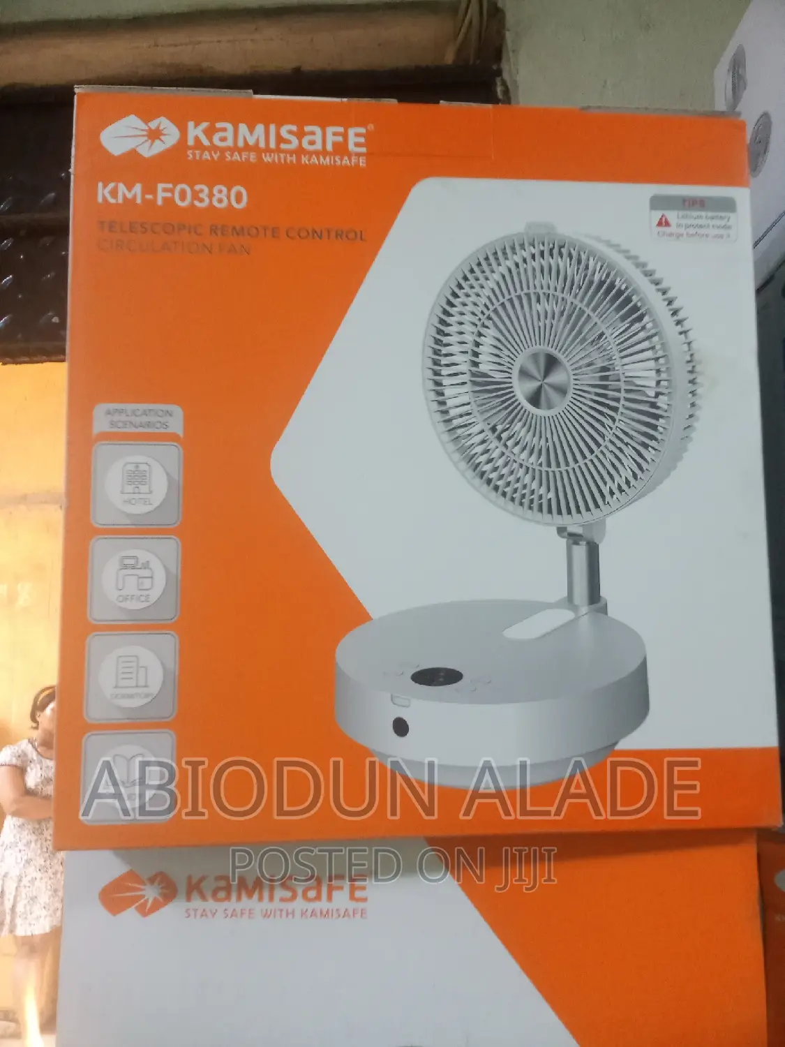 15000mah Kamisafe Telescopic Rechargeable Fan