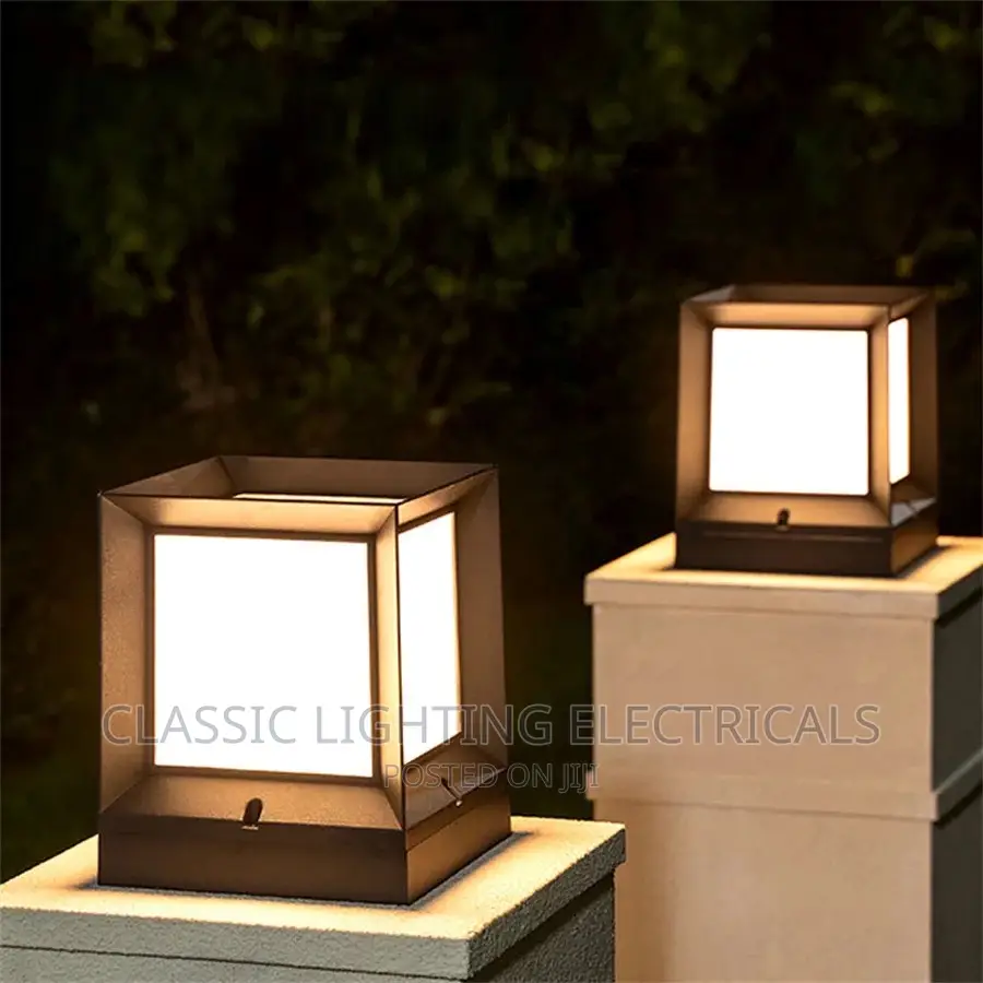 Outdoor Fence Gate Pillar Light