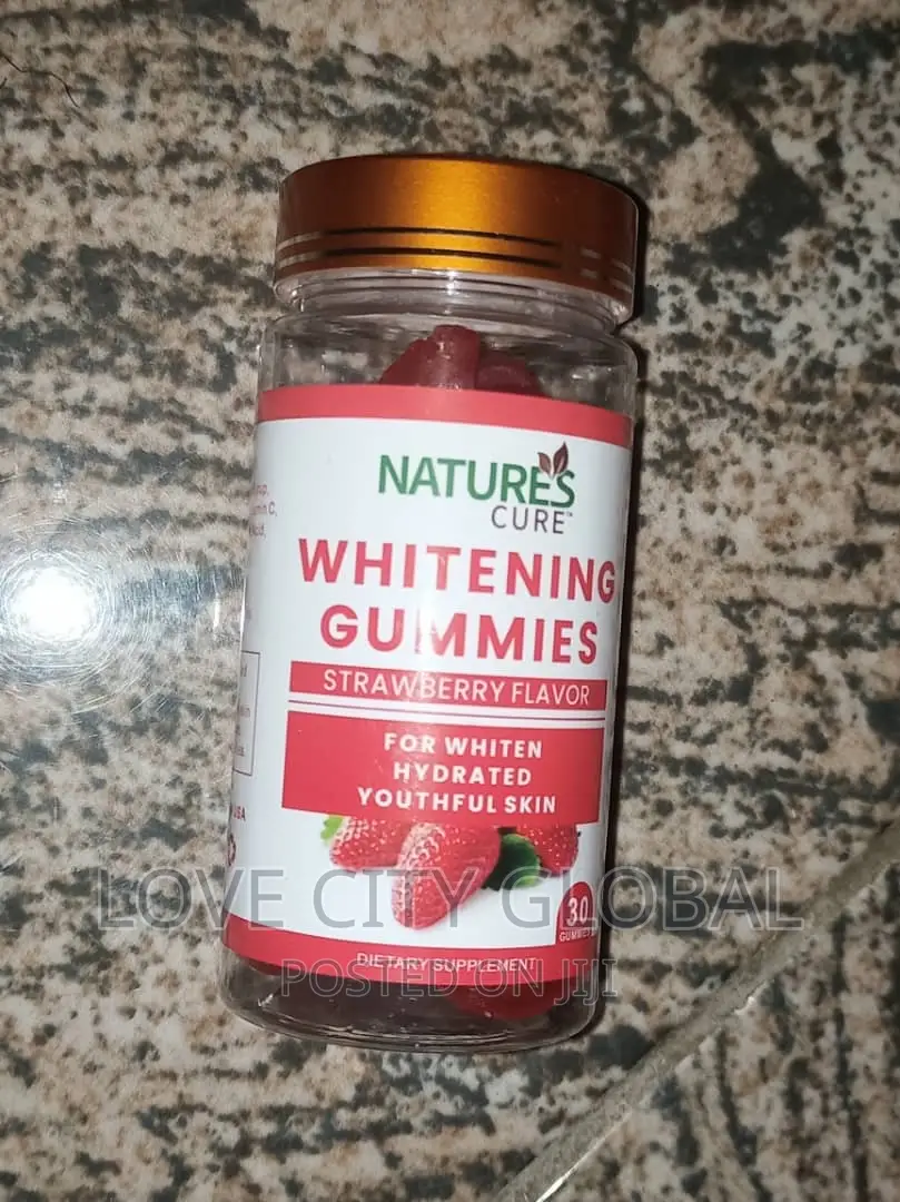 Nature's Cure Anti-Aging Skin Whitening Gummies Strawberry