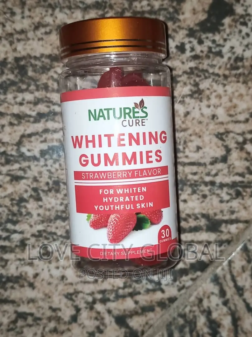 Nature's Cure Anti-Aging Skin Whitening Gummies Strawberry