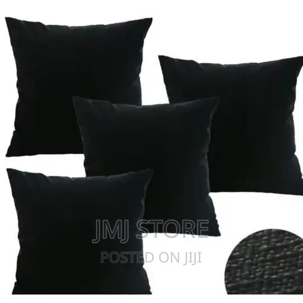 Throw Pillow Set - 4 Pieces - Black