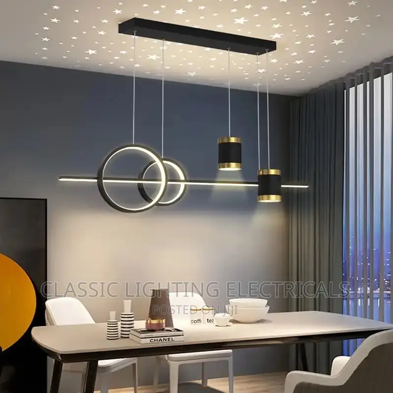 Modern New LED Pendant Lights Luxury Dining Room Lamp Gold