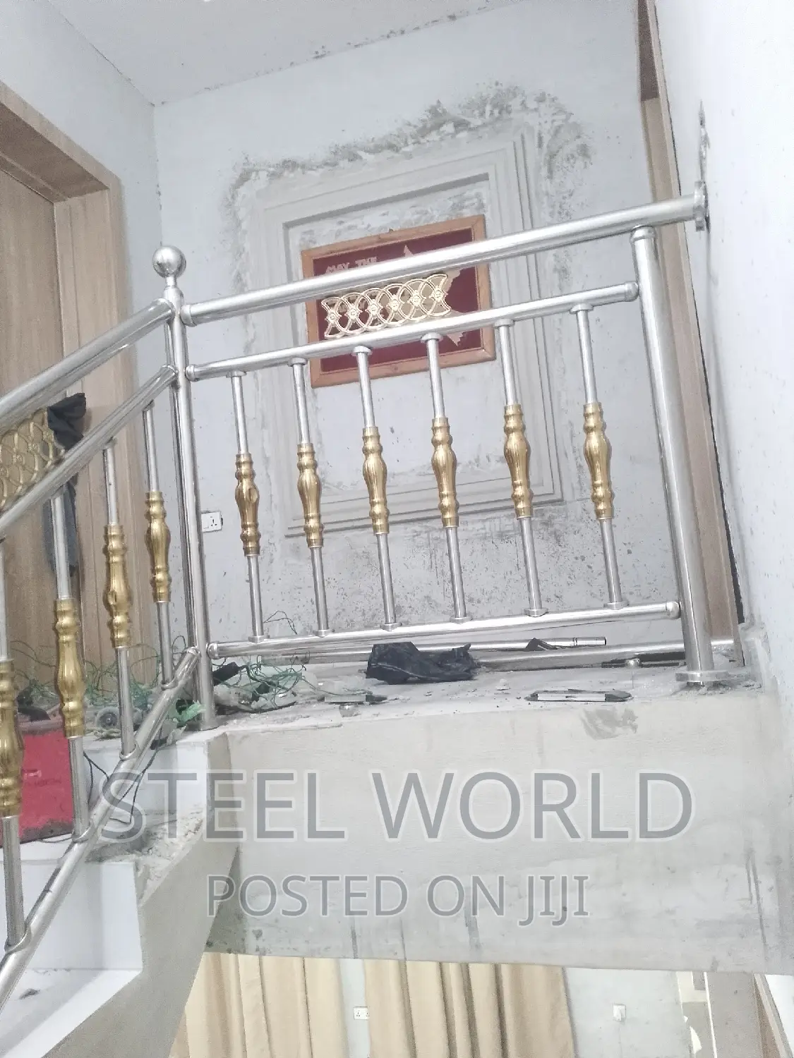 Unified Gold Steel Handrail