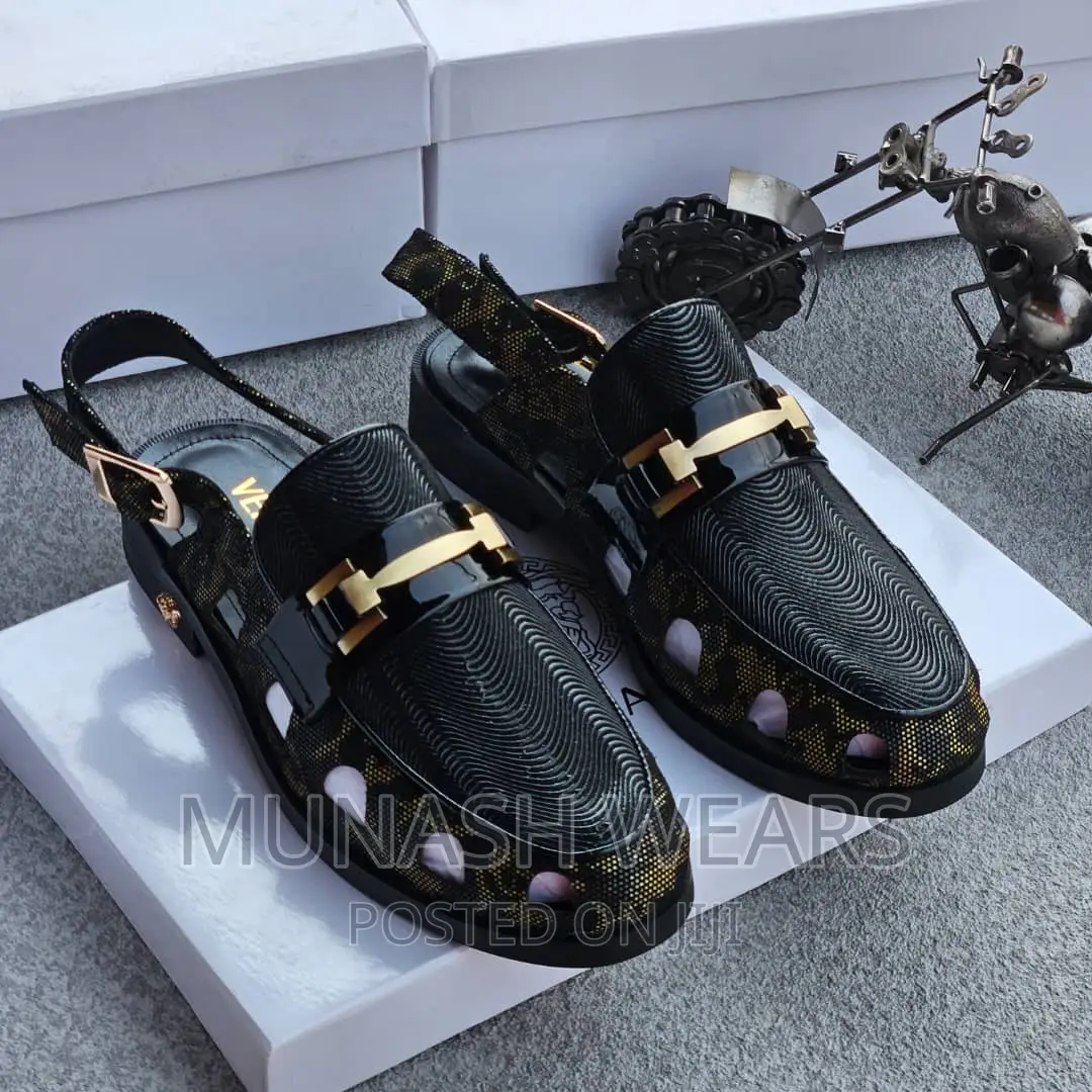 Versace Leather Shoe Sandal