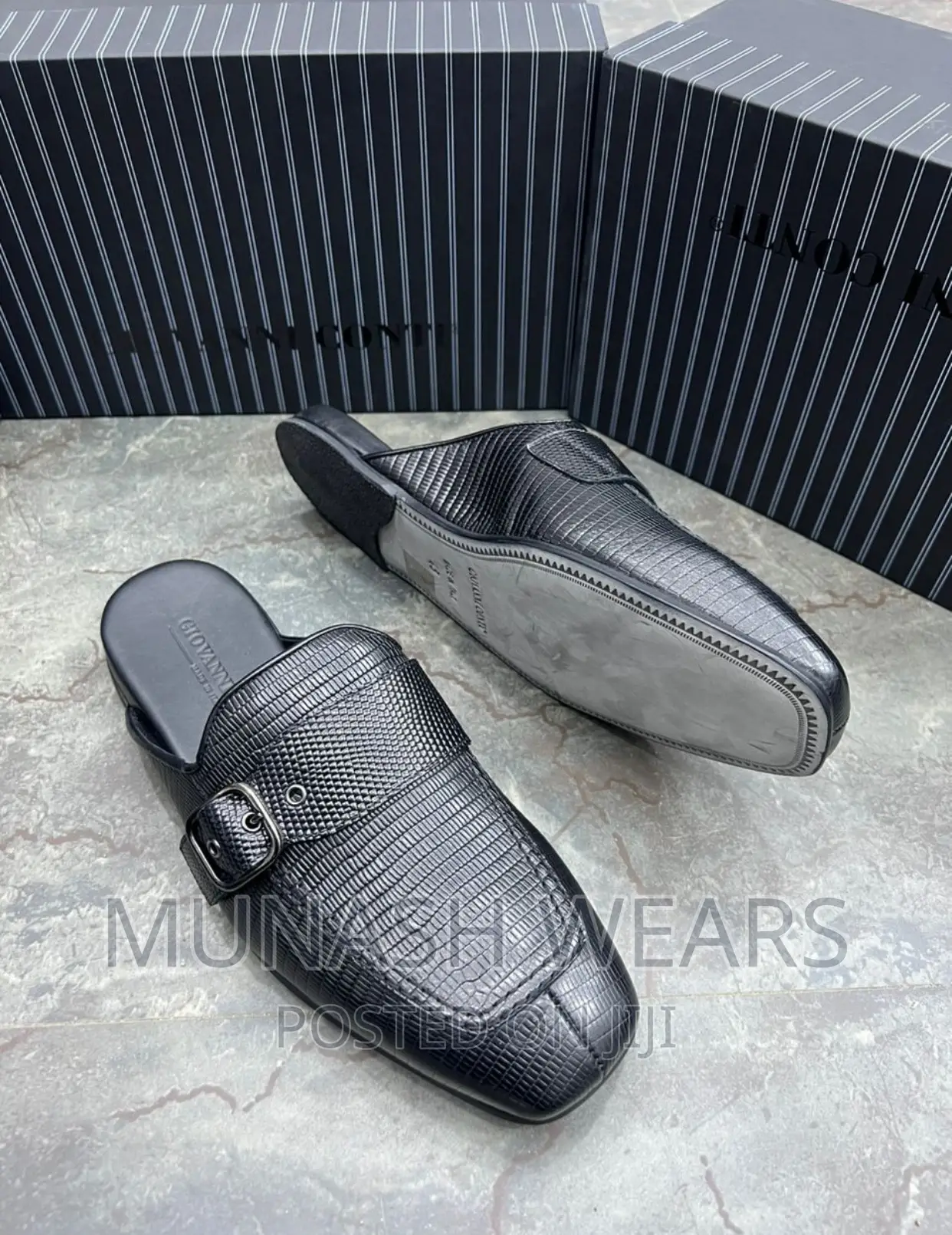 Italian Conti Leather Half Shoe
