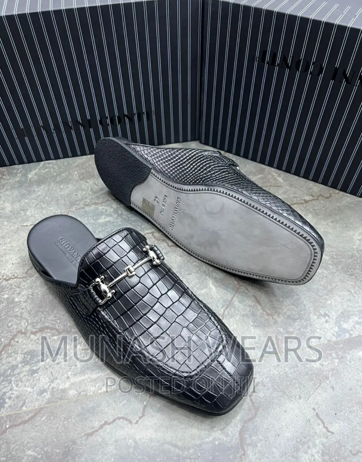 Italian Conti Leather Half Shoe
