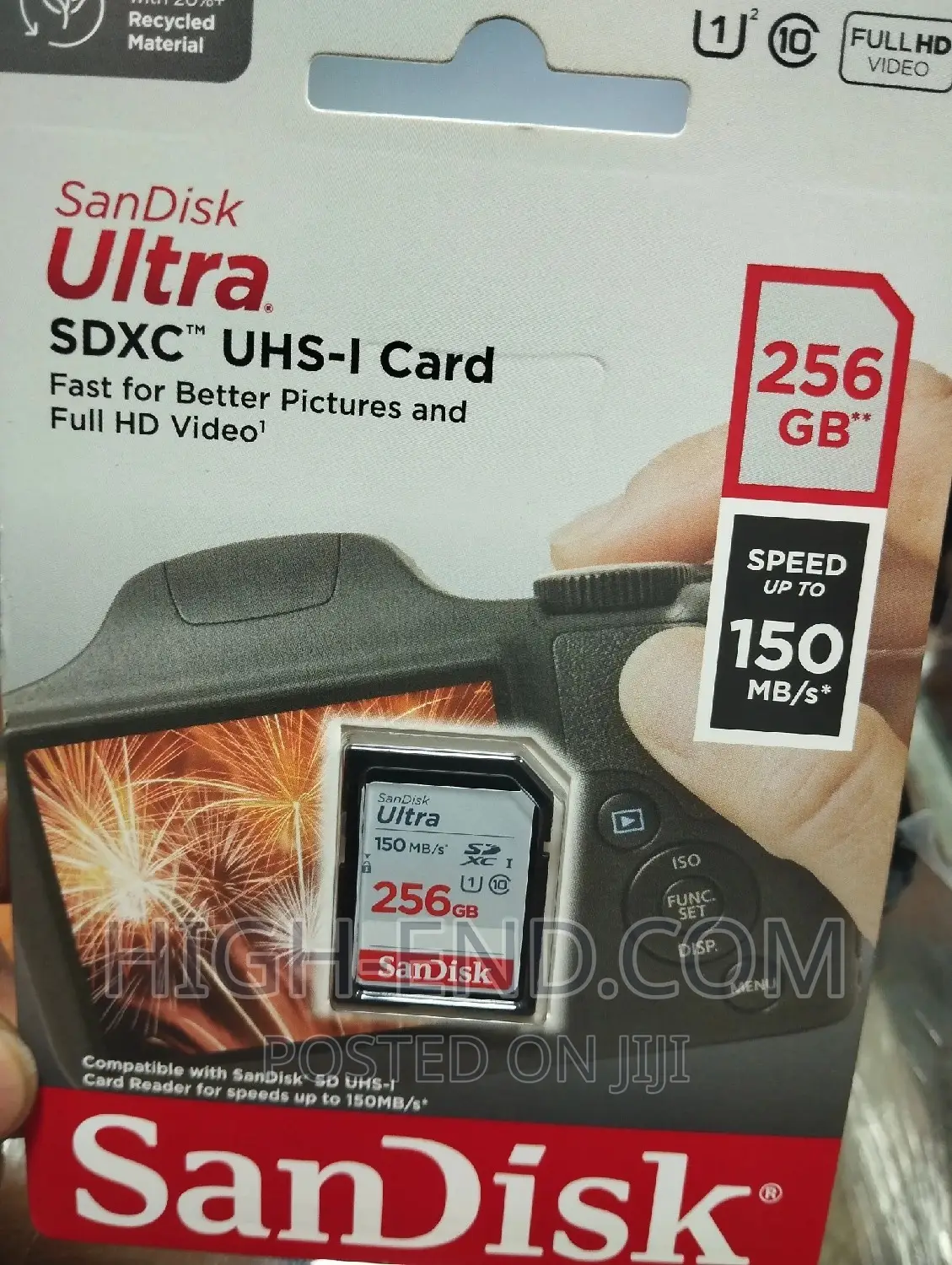Sandisk Ultra SDXC Card 256gb 150mbps