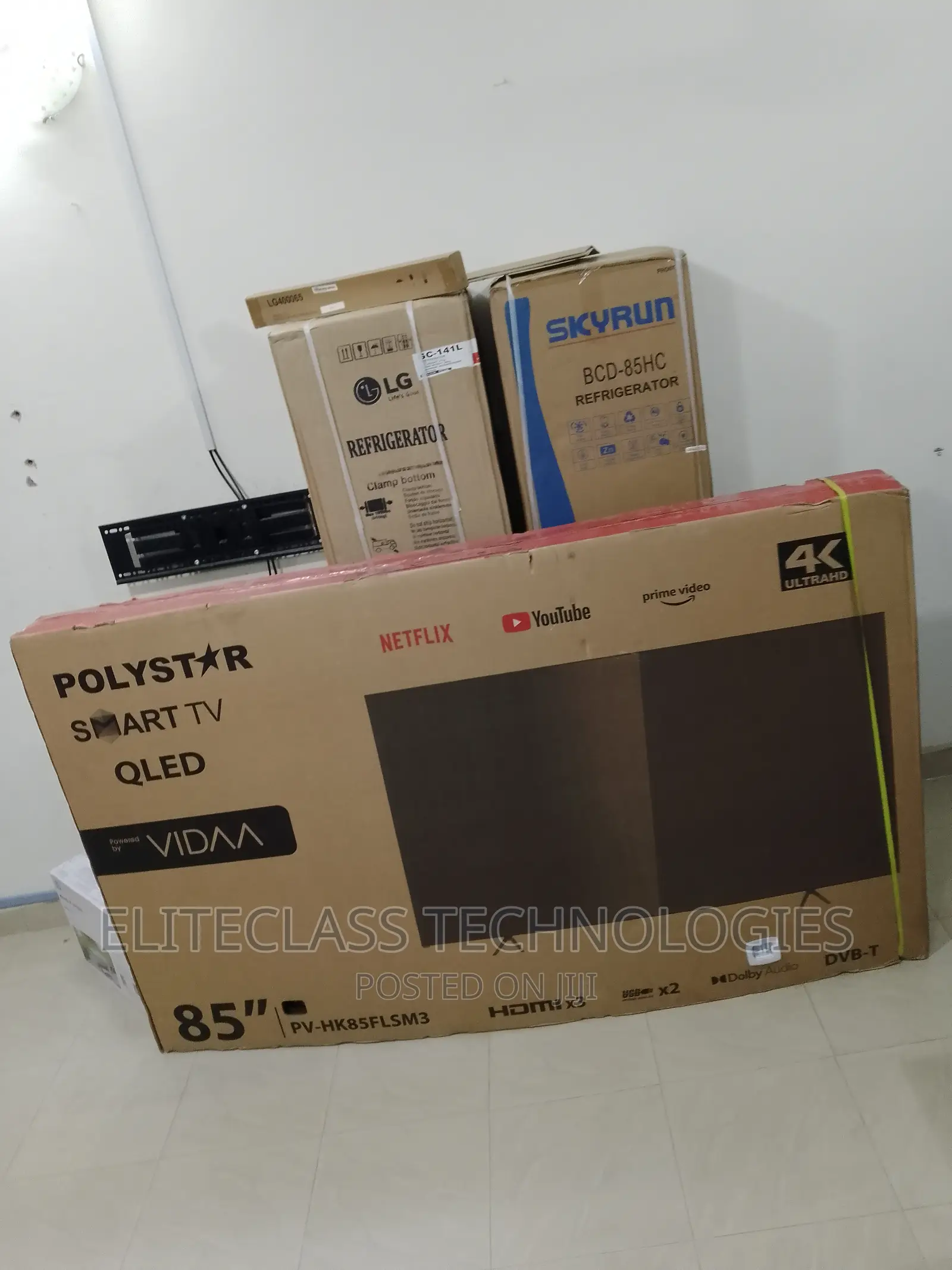 Polystar 85” Smart LED Ultra-Hd TV With Netflix