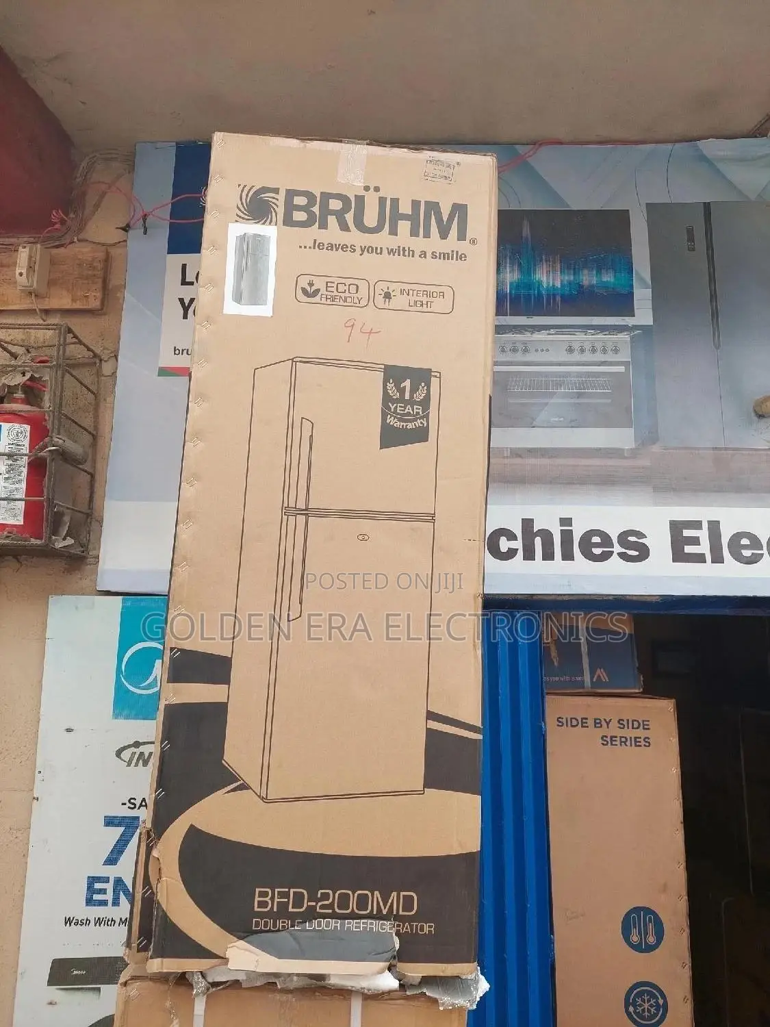 Bruhm Double Door Fridge 200litrs