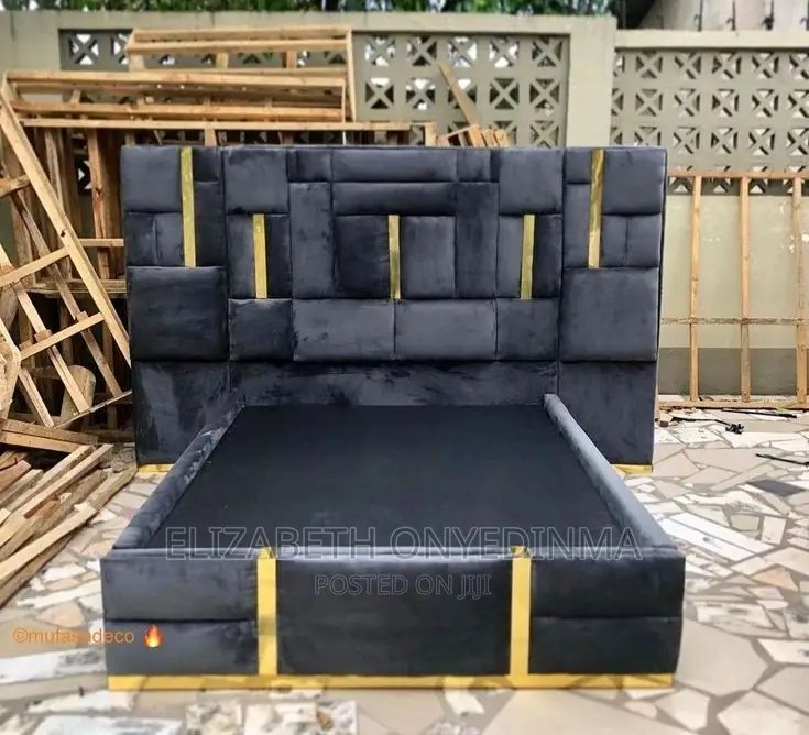 4.5 by 6 Padded Bed Frame
