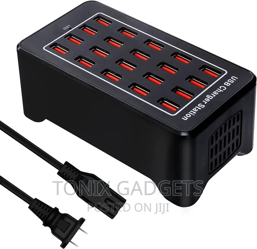 20-Ports Smart Desktop USB Charging Station - 100W