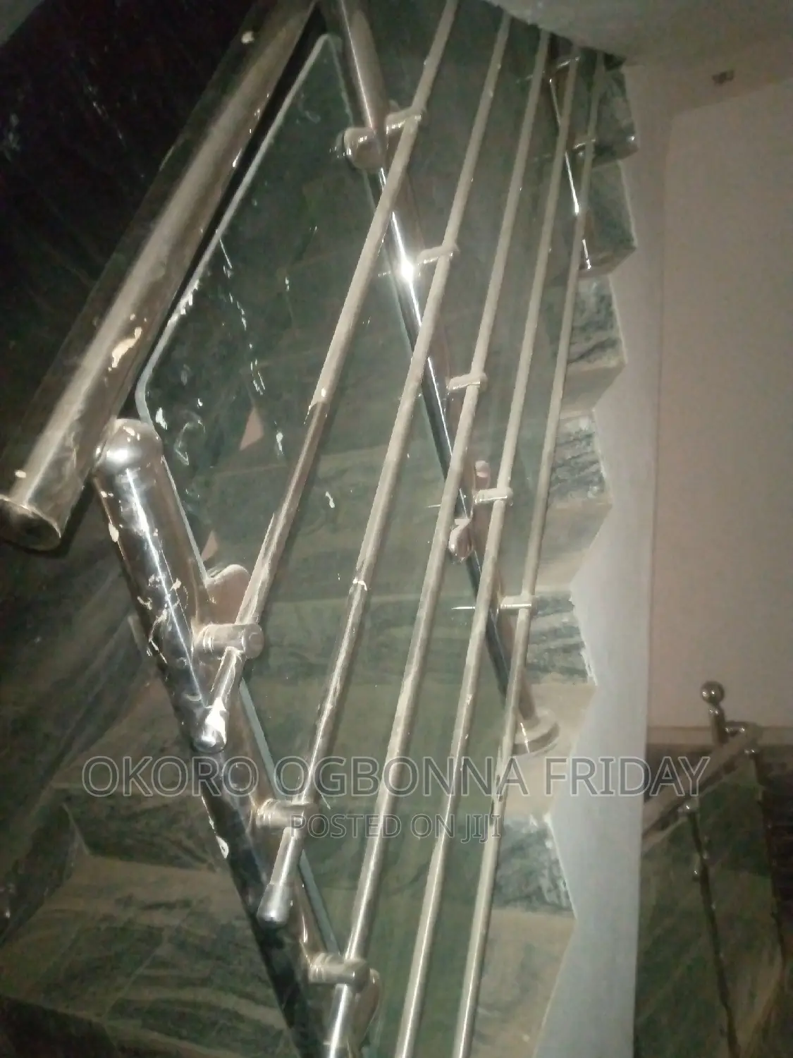 Stainless Handrail and Glass