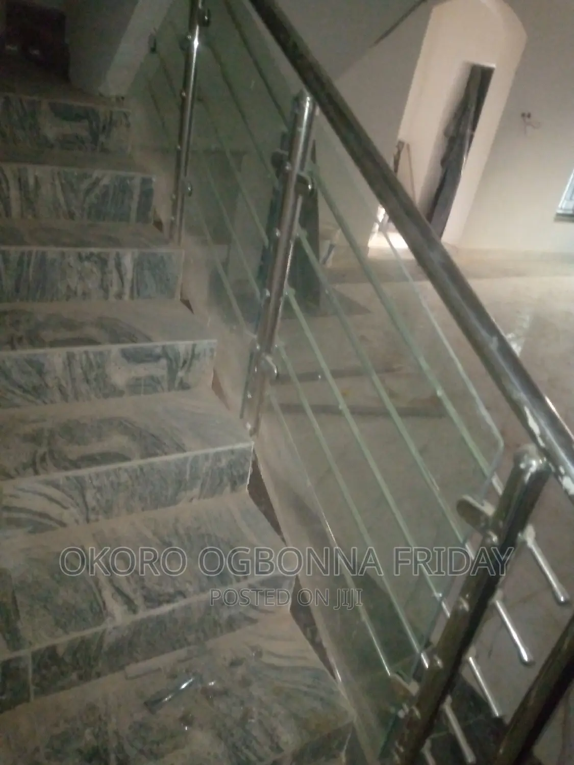 Stainless Handrail and Glass