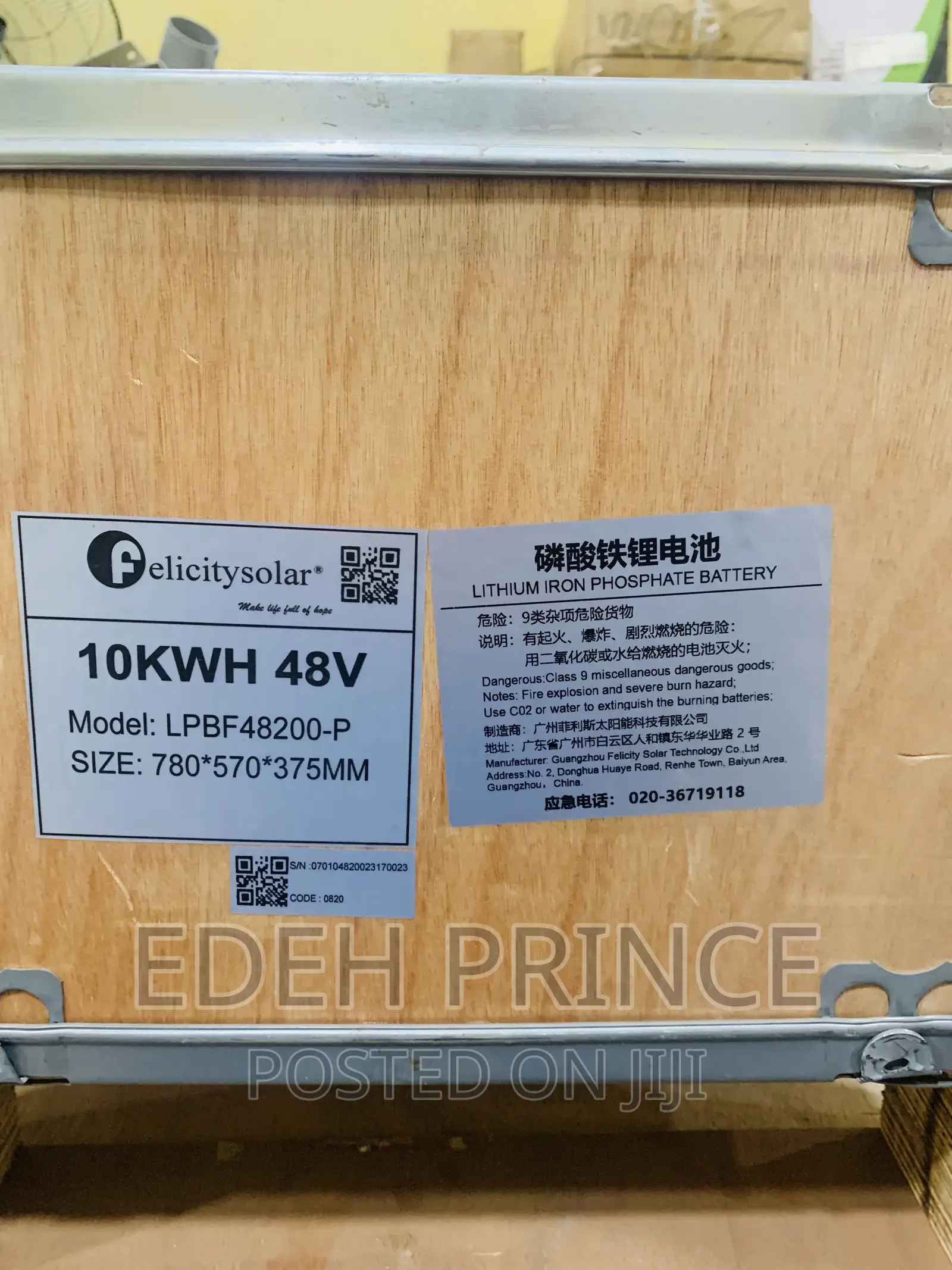 10kwh Felicity Lithium Ionbatteries
