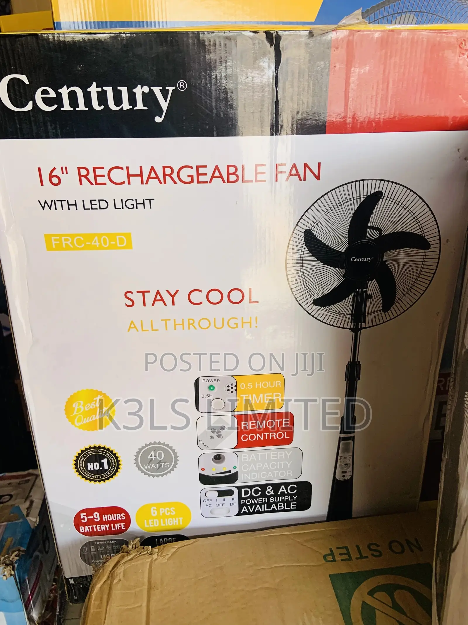 Century Rechargeable Fan