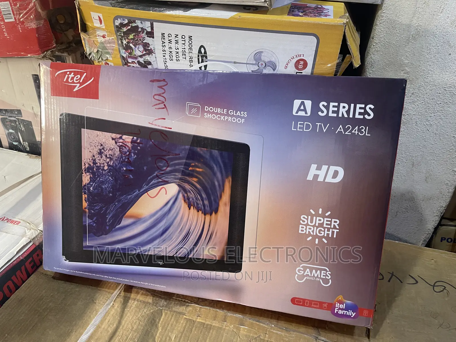 Brand New Itel Framless 24inch DC Solar Panel Television