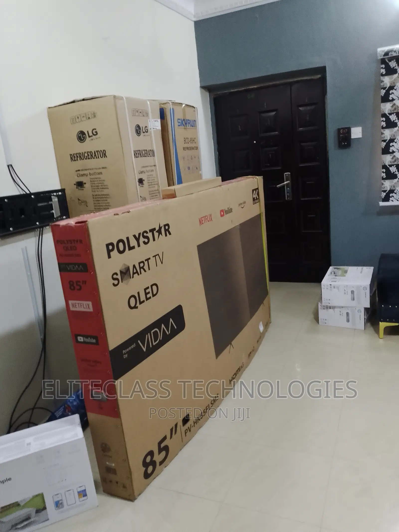 (Polystar 85” Smart LED Ultra HD TV With Netflix)