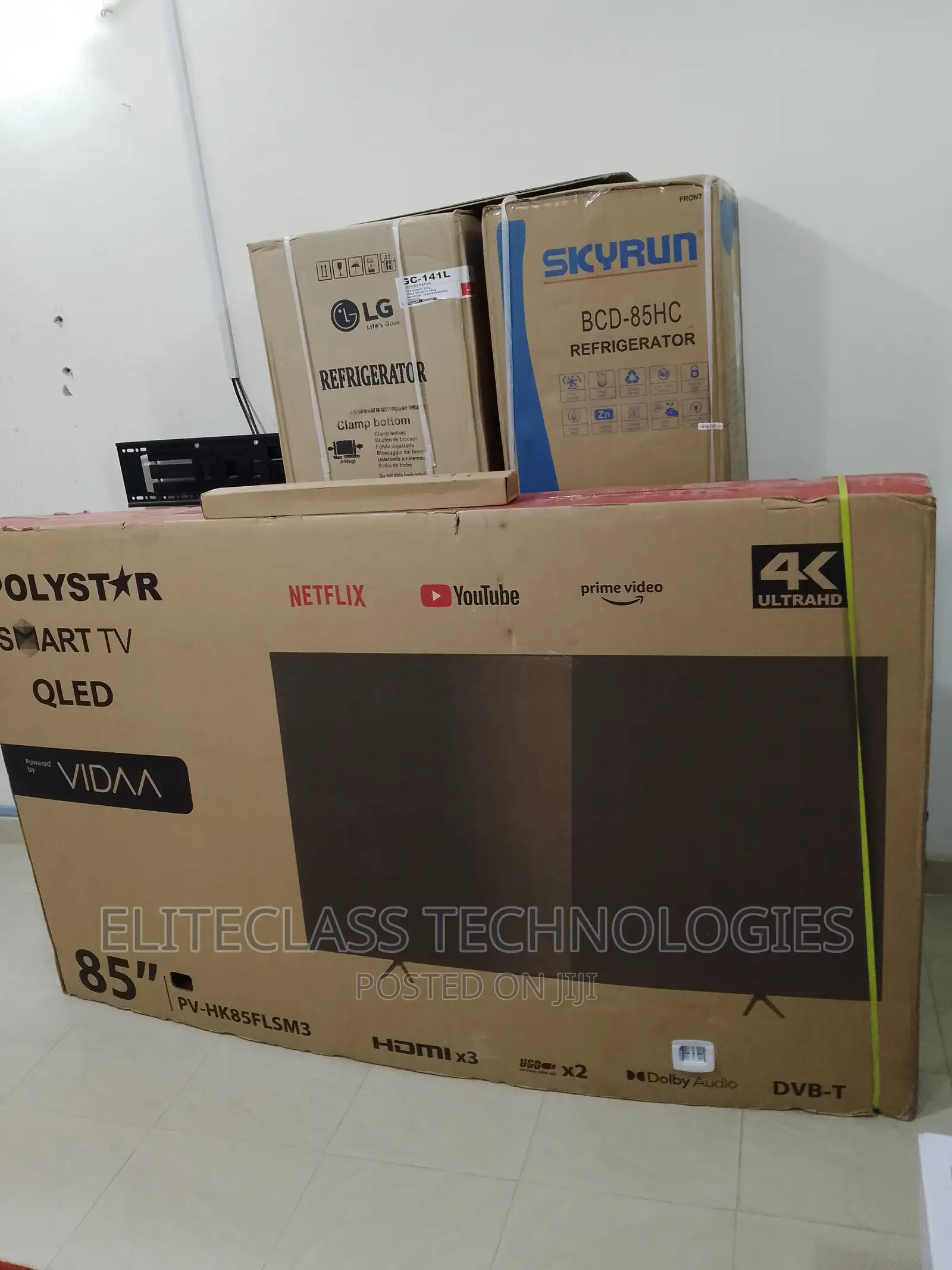 Durable Polystar 85” Smart-Led Ultra HD TV